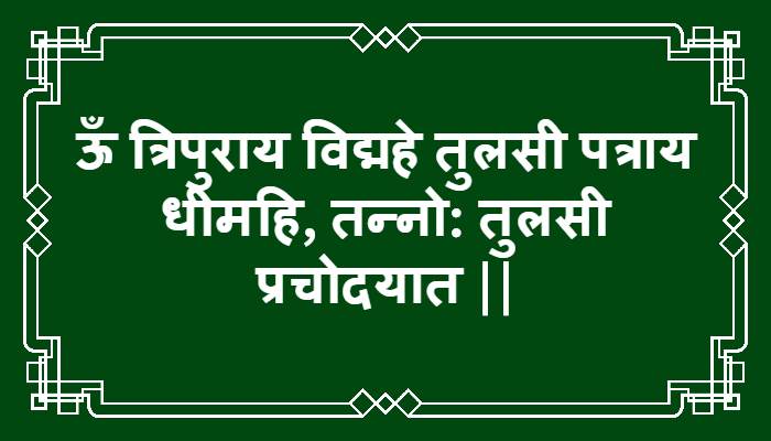 Tulsi Gayatri Mantra